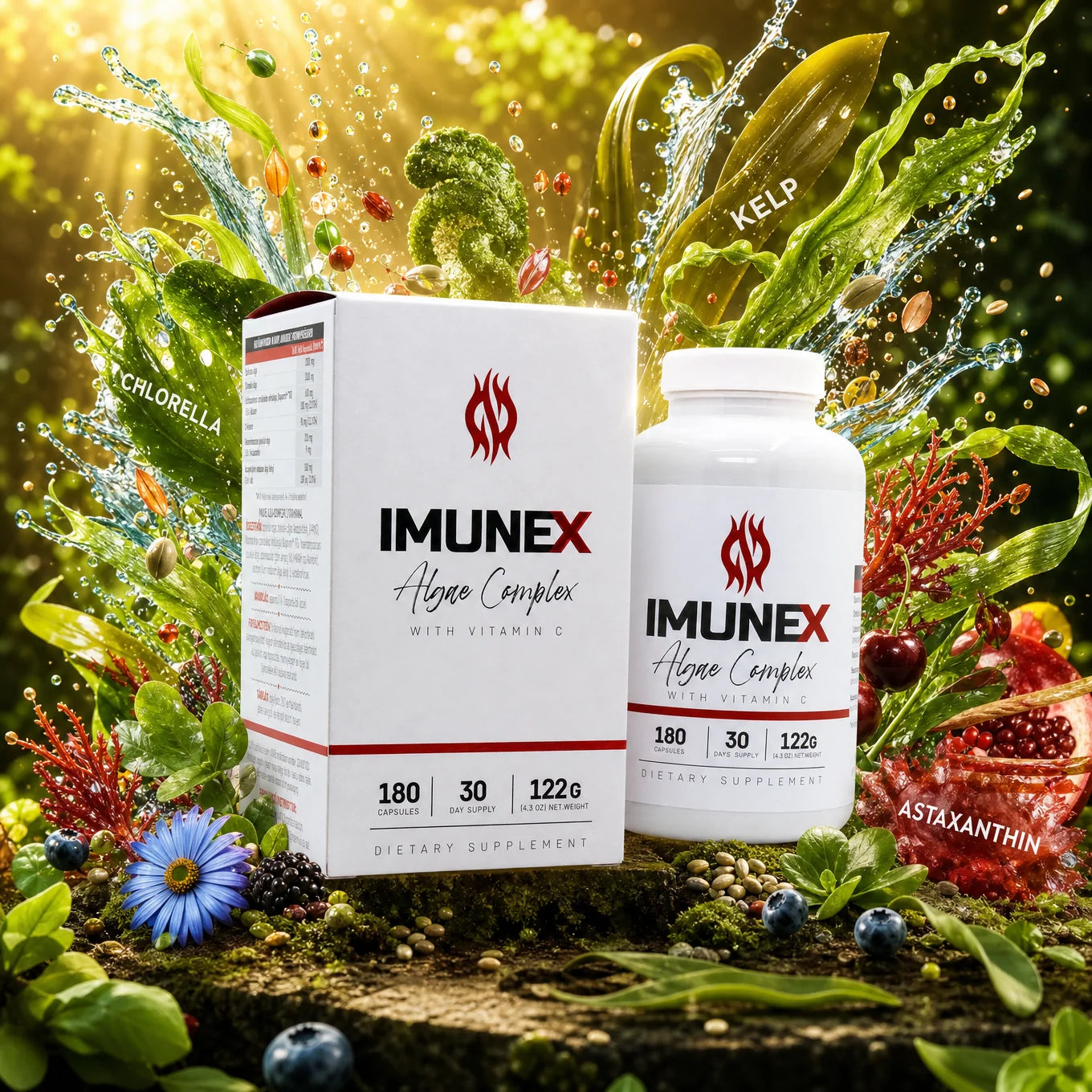 IMUNEX algae complex • with 5 algae • 180 capsules