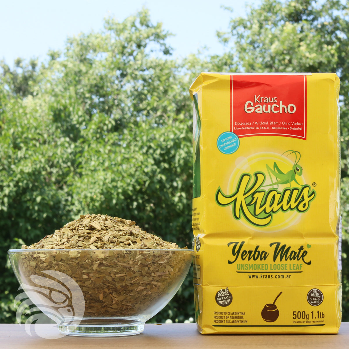 Kraus yerba mate • Gaucho, Sin palo - Without stems • 500 g