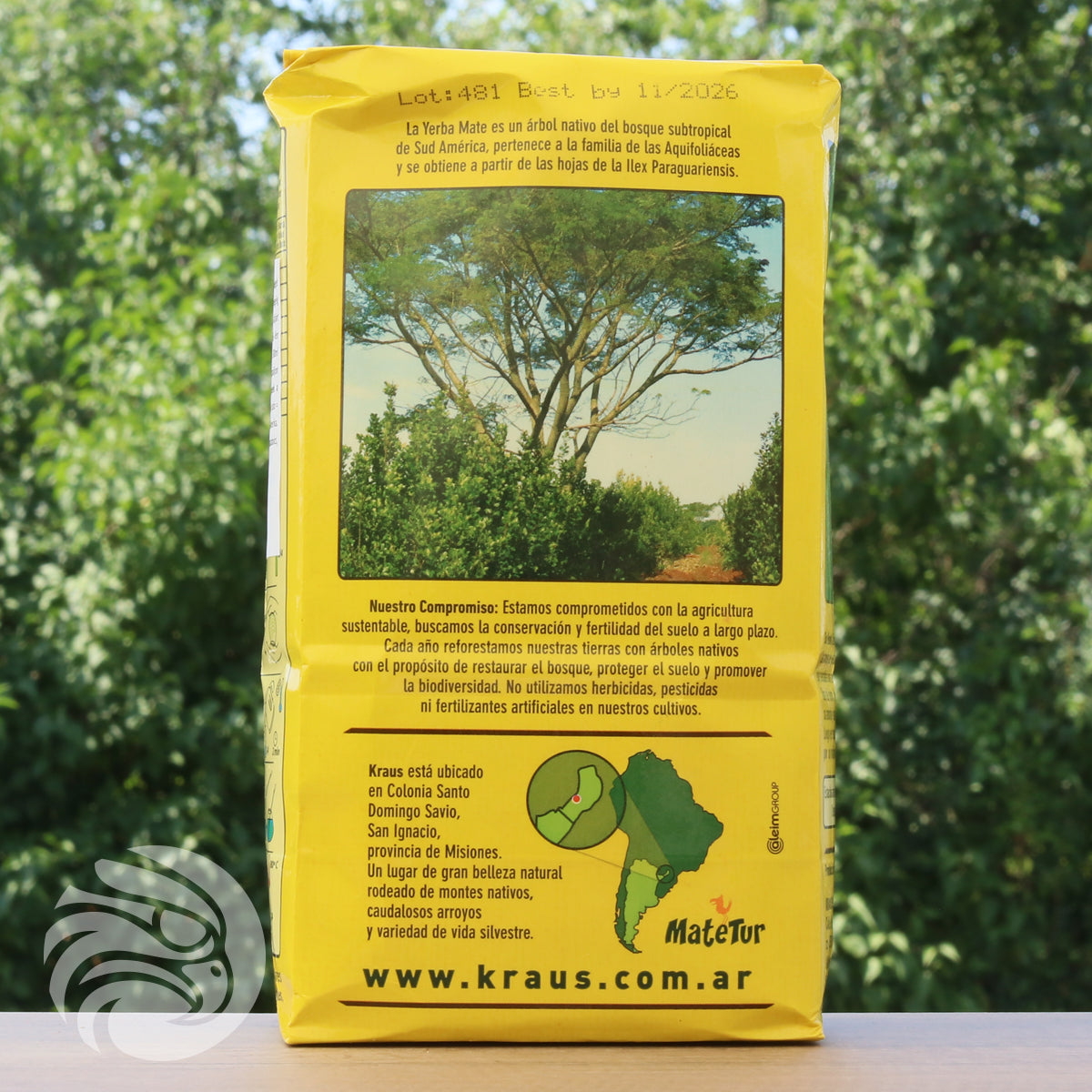 Kraus yerba mate tea • Silvestre, MINT • 500 g
