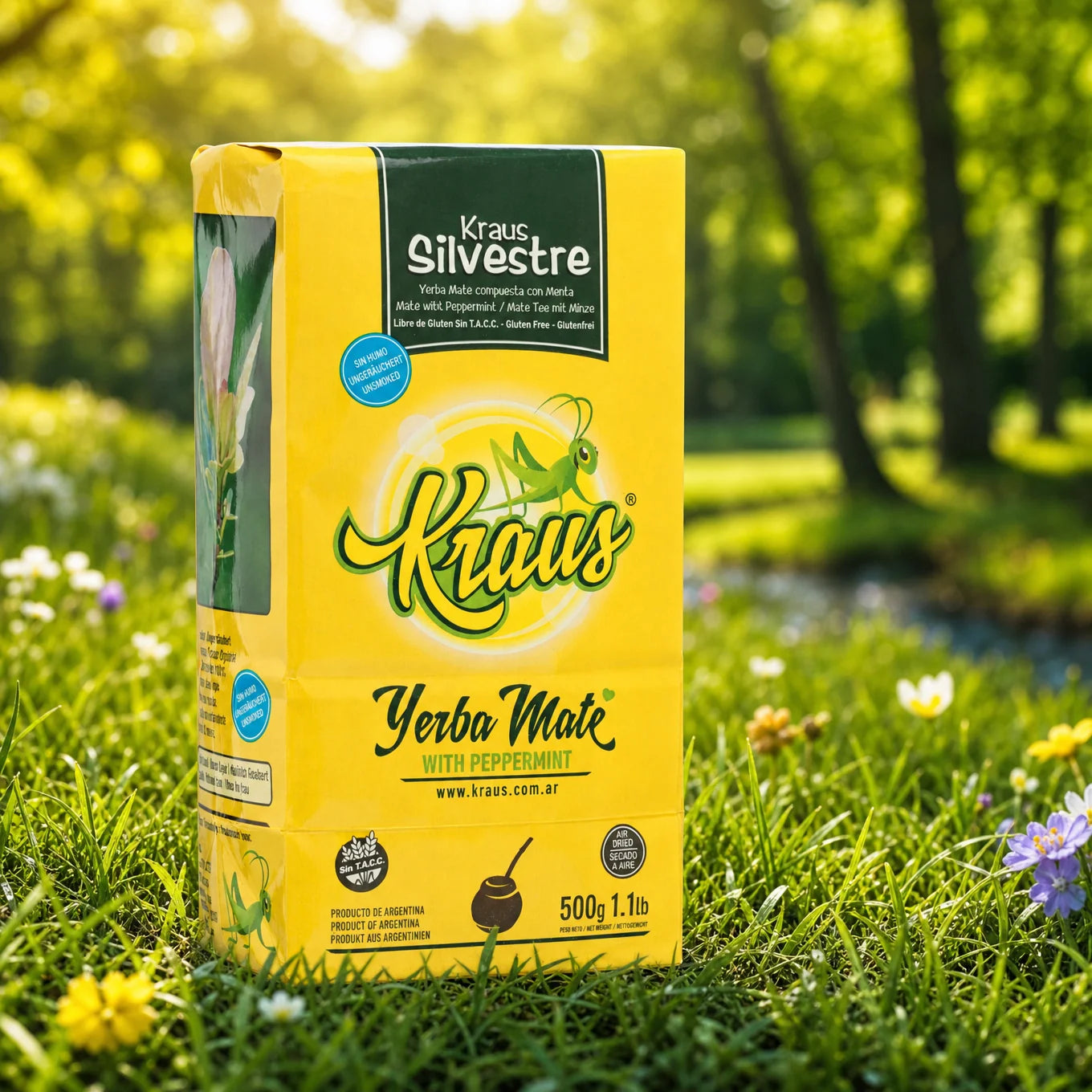 Kraus yerba mate tea • Silvestre, MINT • 500 g