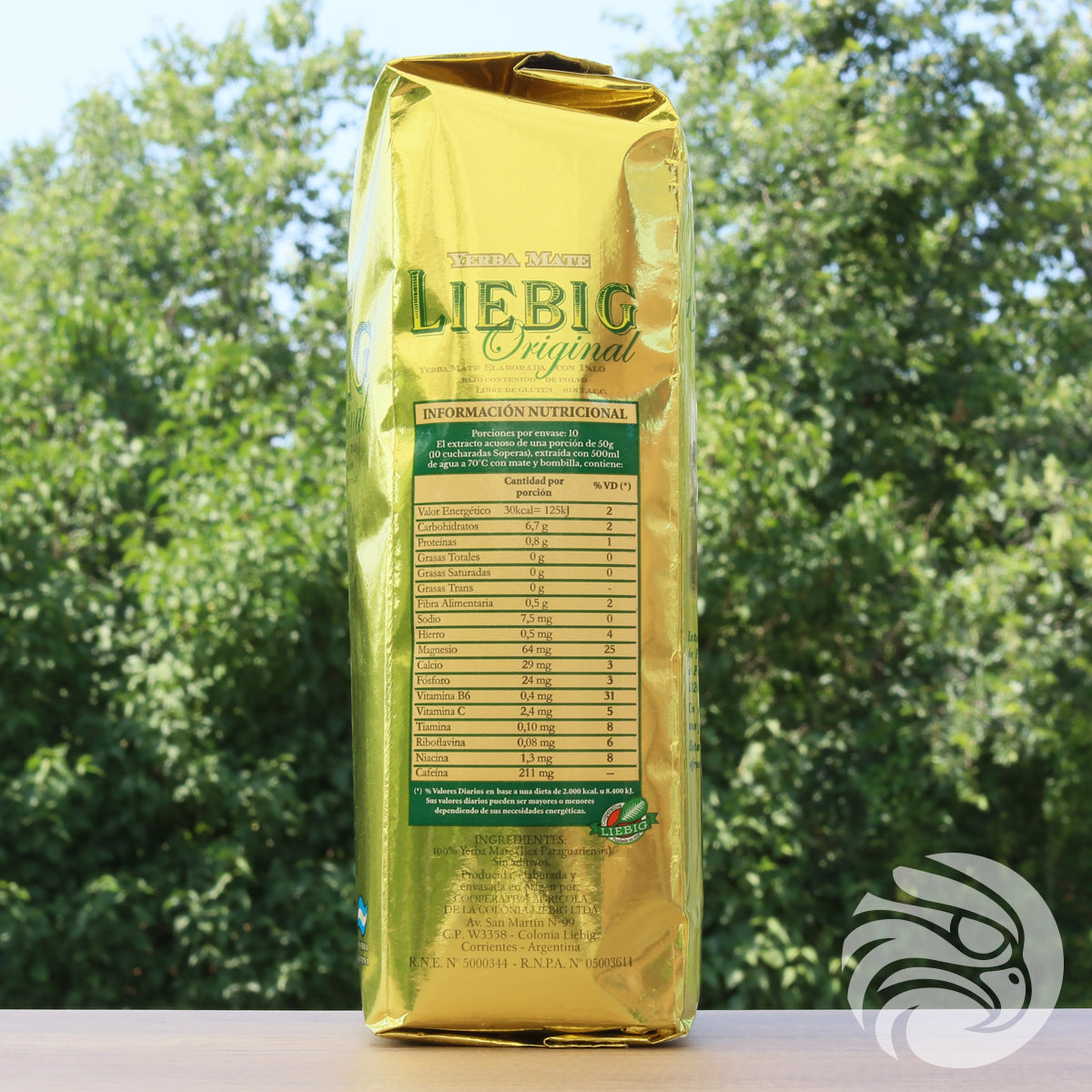 Liebig Original yerba mate tea • Elaborada con palo • 500 g