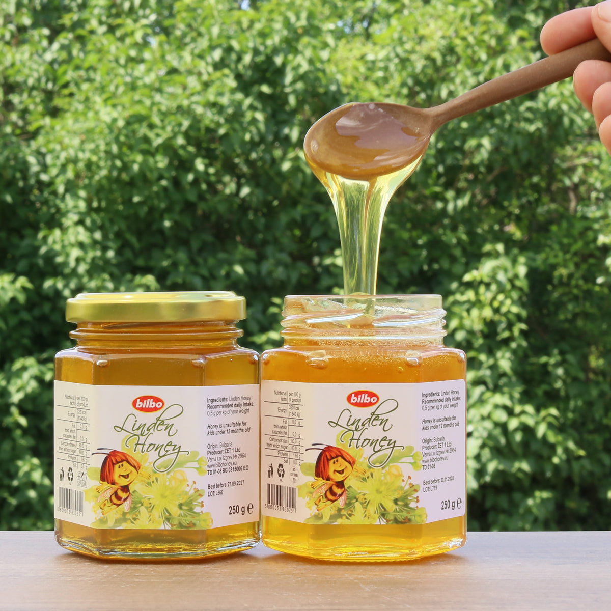 Bilbo raw Linden honey • 250 g