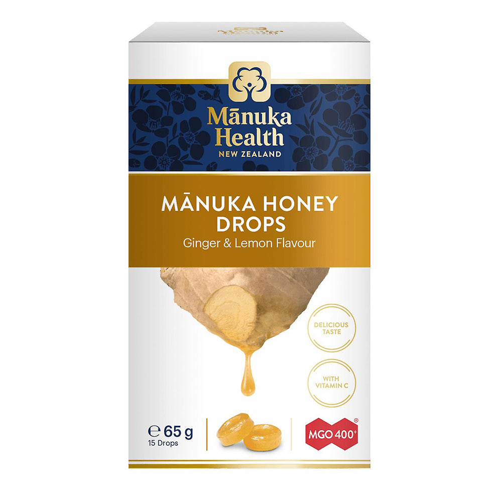Manuka honey Lozenges with Natural Ginger & Lemon • 15 pcs.