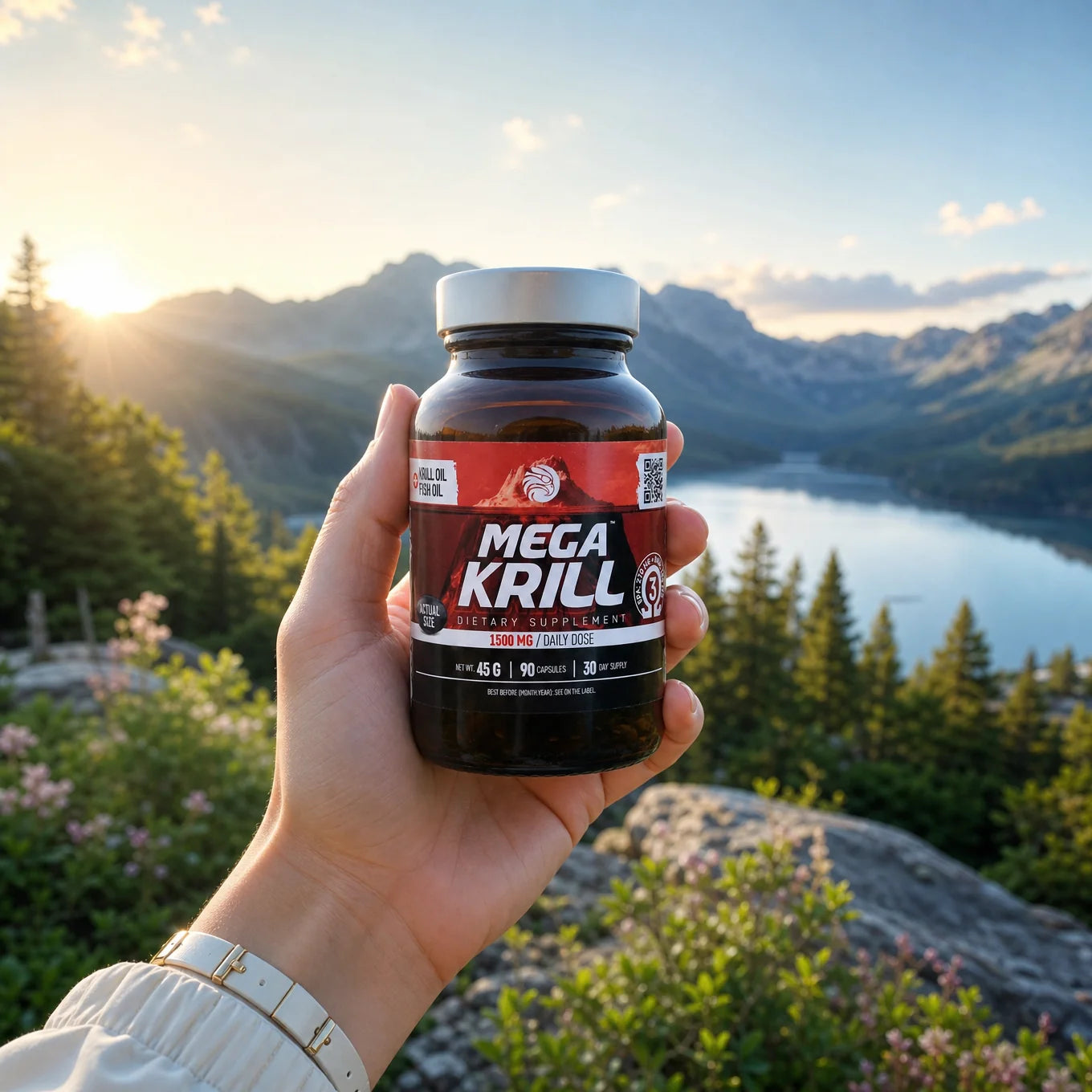 MegaKRILL 1500 mg krill oil + fish oil • 90 capsules