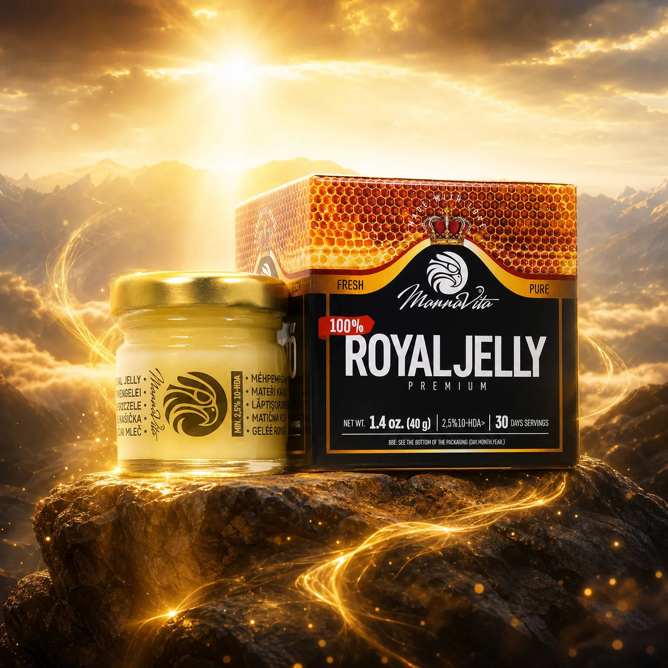 Mannavita Premium Royal jelly • 2.5% 10-HDA • 40g