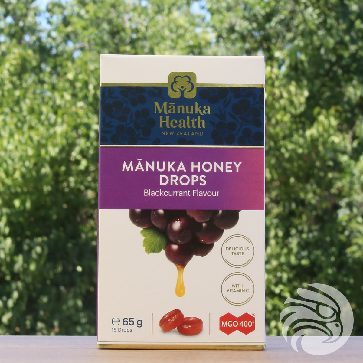 Manuka honey Lozenges with Blackcurrant • 15 pcs.