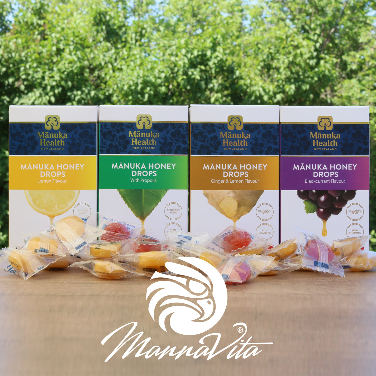 Manuka honey Lozenges with Blackcurrant • 15 pcs.