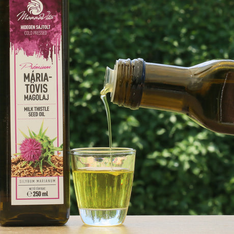 Mannavita Hungarian cold-pressed Milk Thistle seed oil • 250 ml