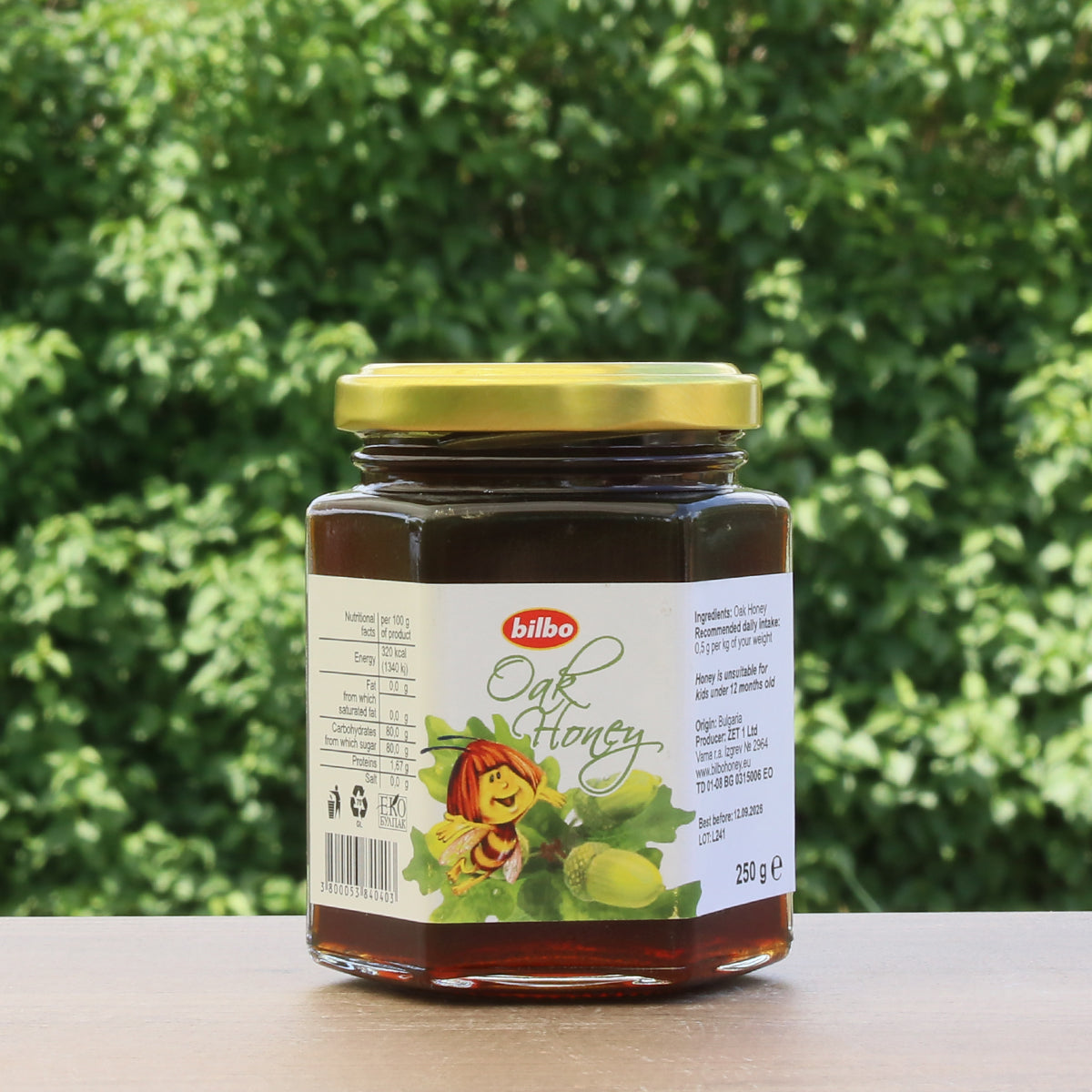 Bilbo raw Oak honey • 250 g