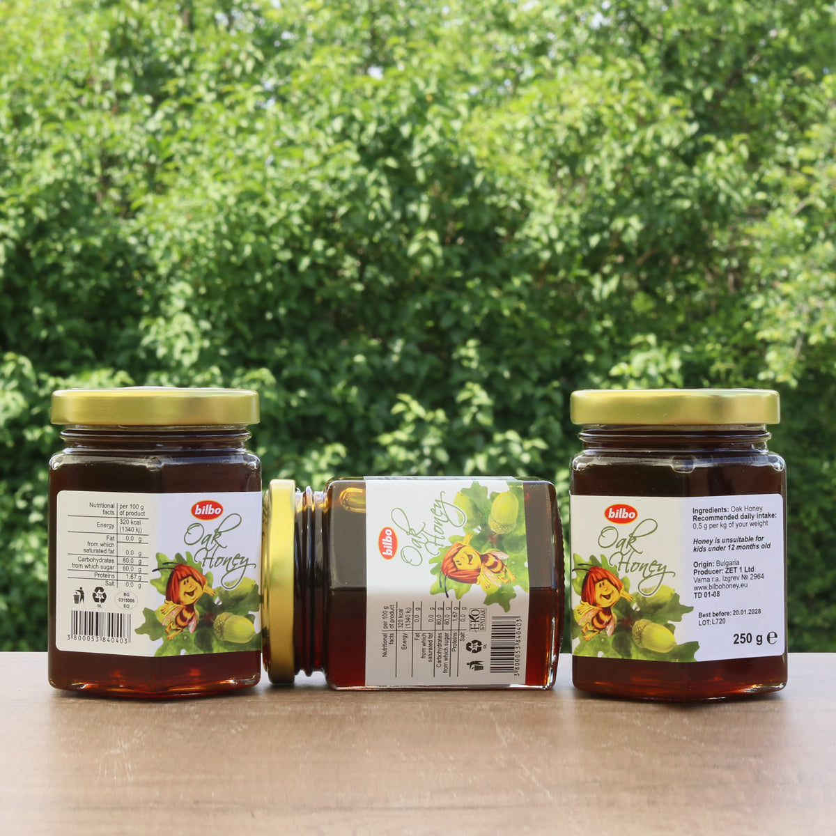 Bilbo raw Oak honey • 250 g
