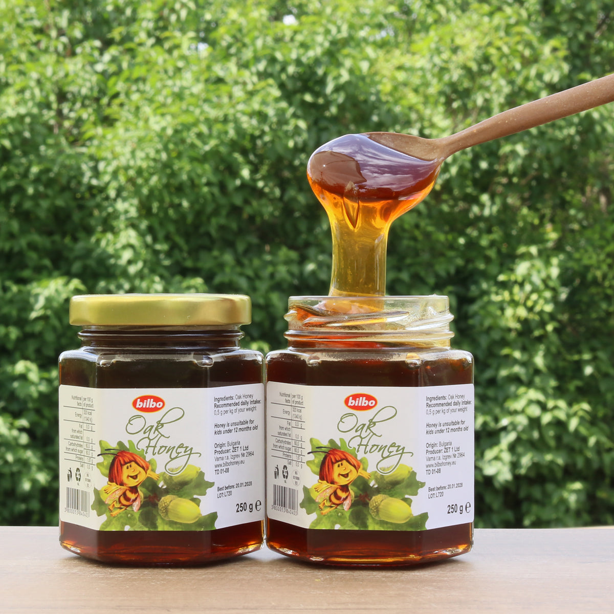 Bilbo raw Oak honey • 250 g