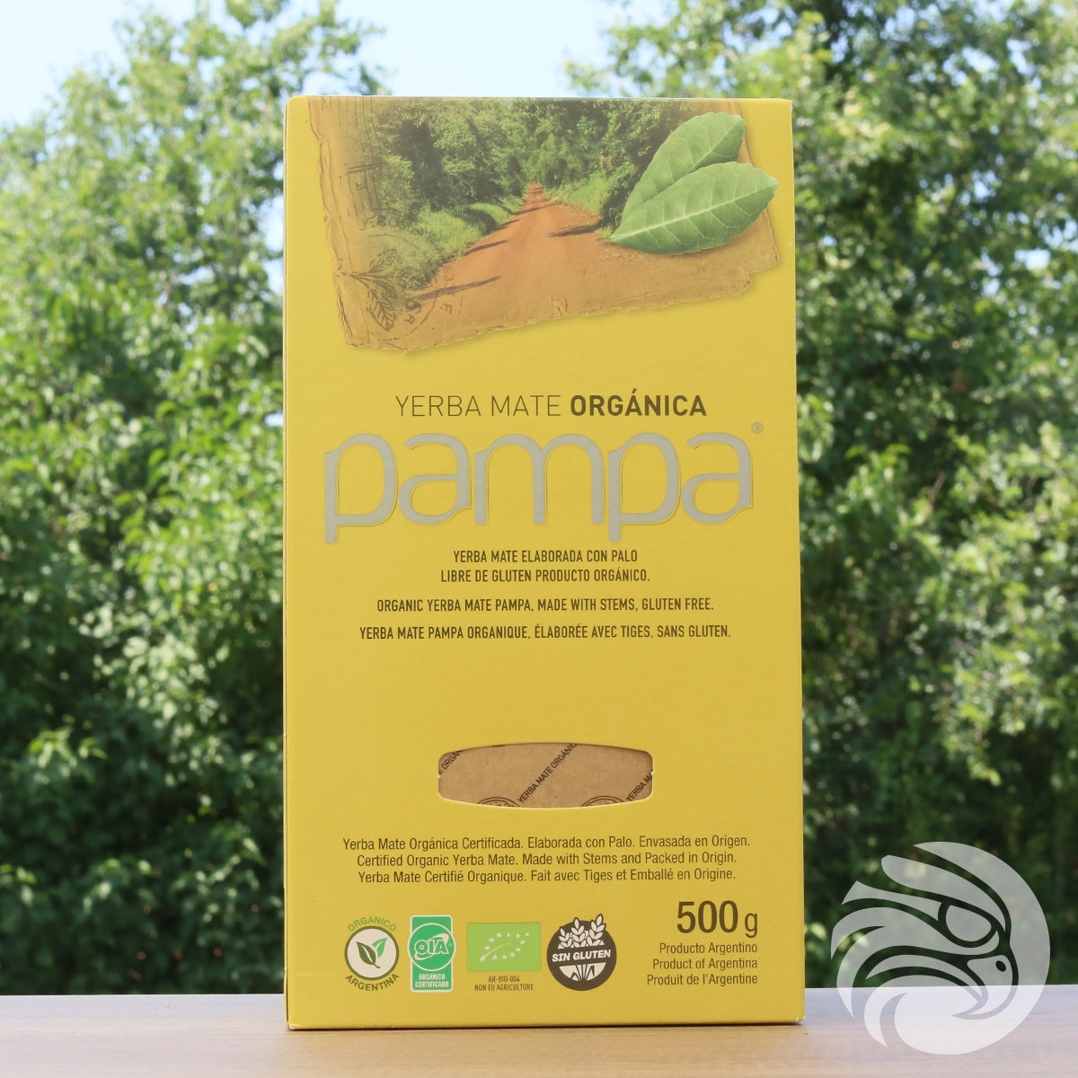 Pampa Organic yerba mate tea • Elaborada con palo • 500 g