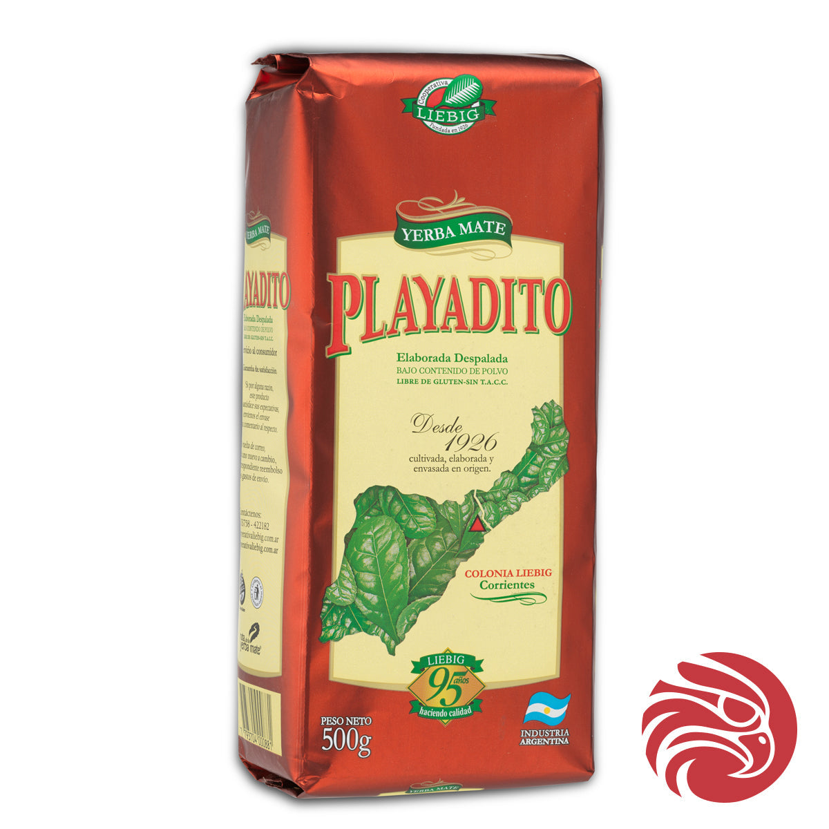 Playadito yerba mate • Elaborada DESPALADA • 500 g