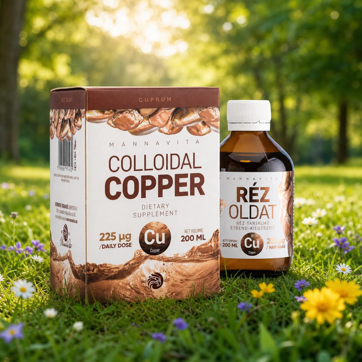 Mannavita Colloidal Copper 225µg / daily dose • 200 ml