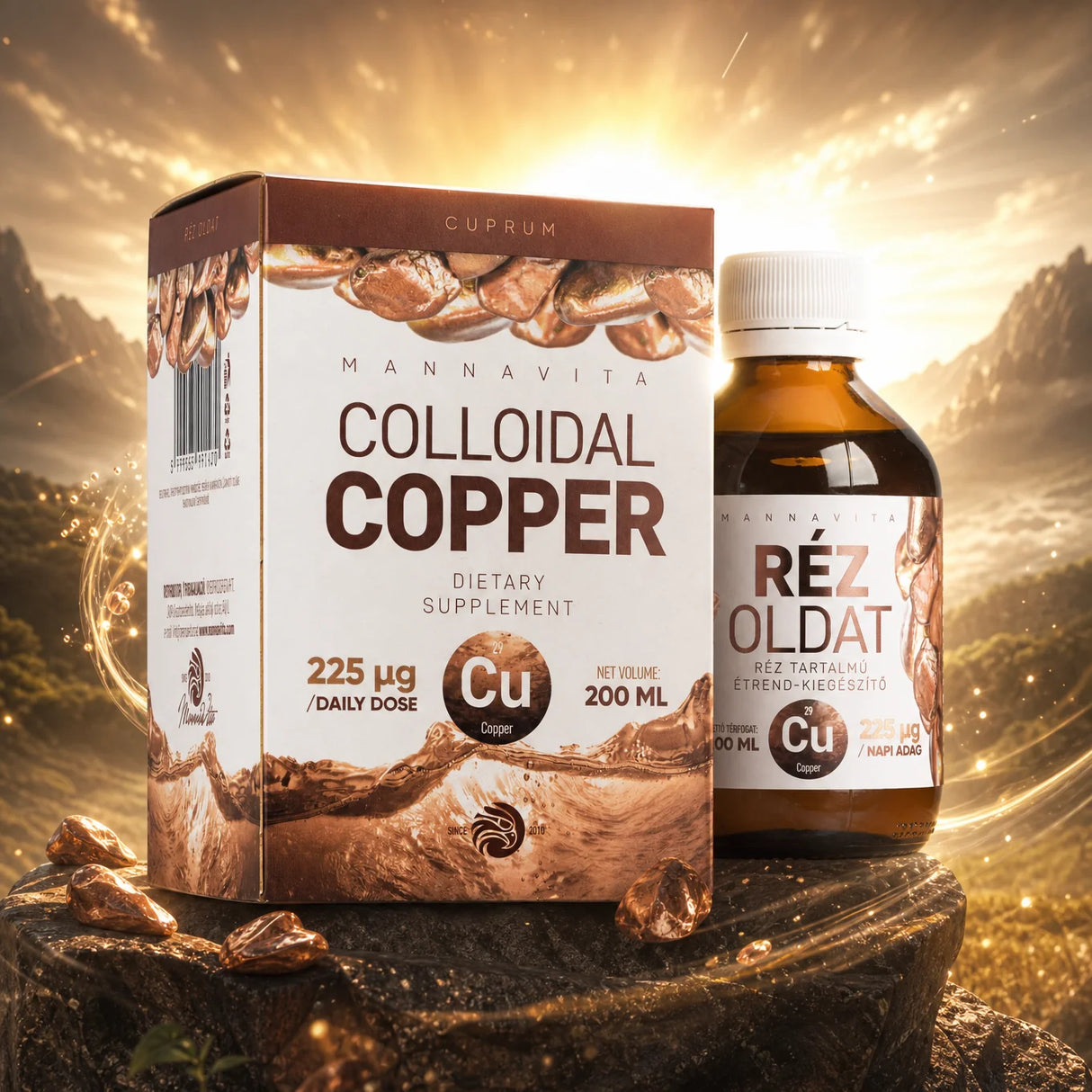 Mannavita Colloidal Copper 225µg / daily dose • 200 ml