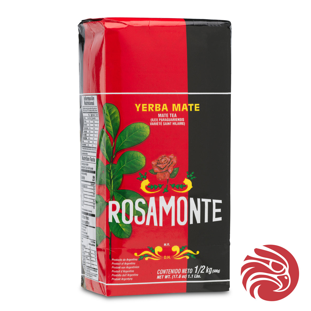 Rosamonte yerba mate tea • Elaborada con palo • 500 g