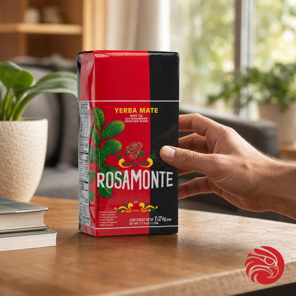 Rosamonte yerba mate tea • Elaborada con palo • 500 g