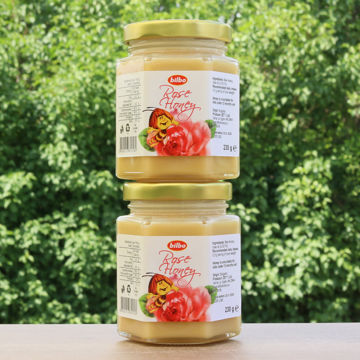 Bilbo raw Rose honey • 230 g