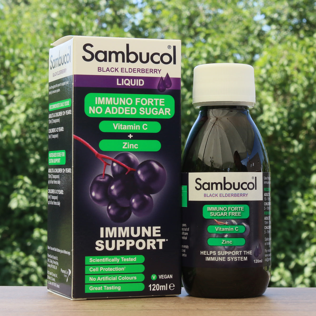 Sambucol black elderberry syrup, Sugar-free • 120 ml
