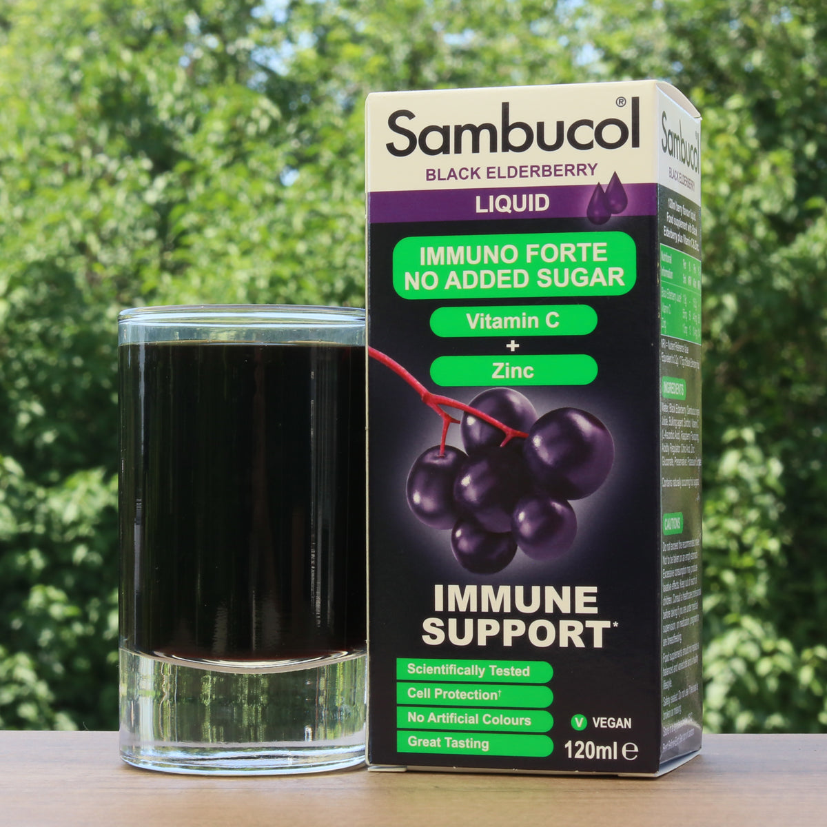 Sambucol black elderberry syrup, Sugar-free • 120 ml