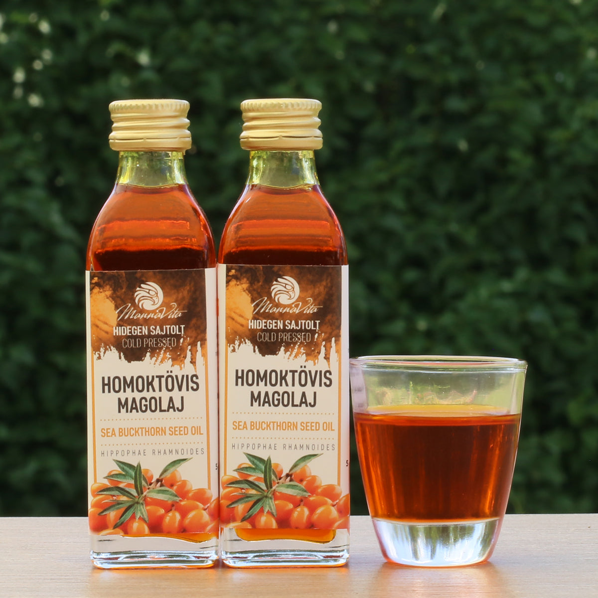 Mannavita Hungarian cold-pressed Sea Buckthorn seed oil • 40 ml