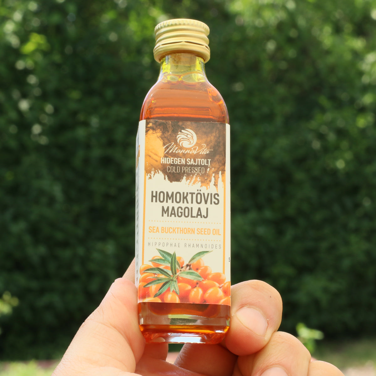 Mannavita Hungarian cold-pressed Sea Buckthorn seed oil • 40 ml