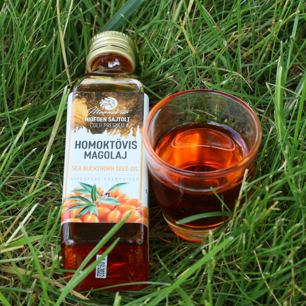 Mannavita Hungarian cold-pressed Sea Buckthorn seed oil • 40 ml