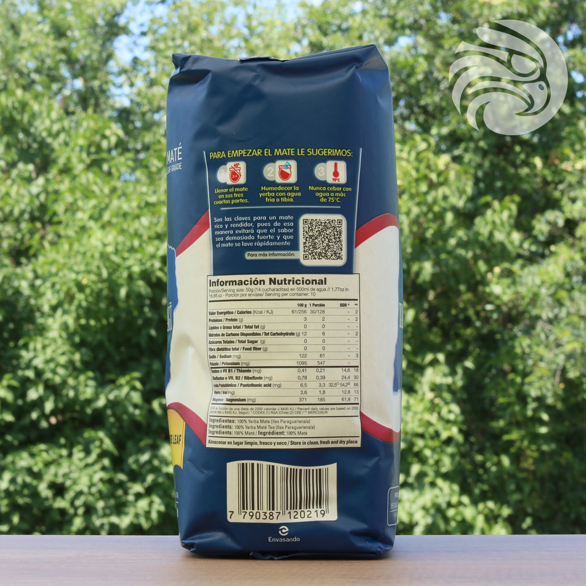 Taragüi yerba mate tea • Pure leaf - Sin palo • 500 g