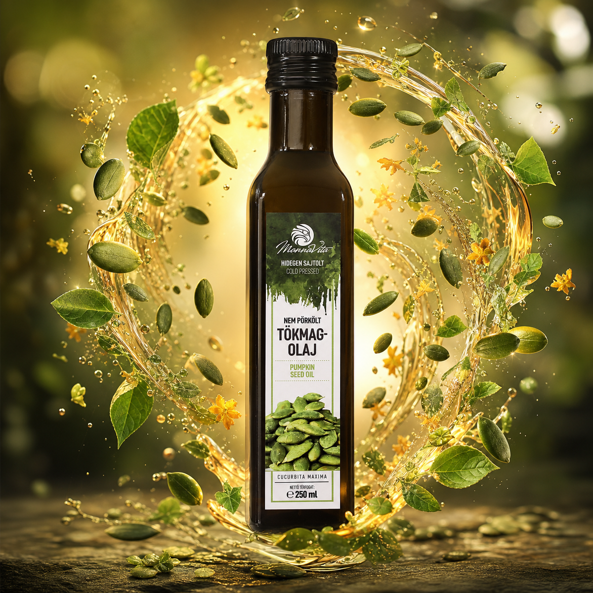 Mannavita Hungarian cold-pressed Pumpkin seed oil • 250 ml