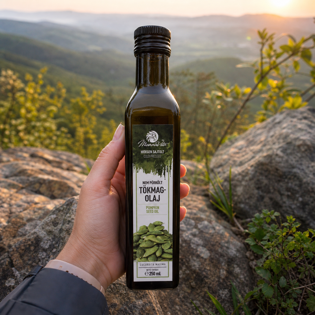 Mannavita Hungarian cold-pressed Pumpkin seed oil • 250 ml