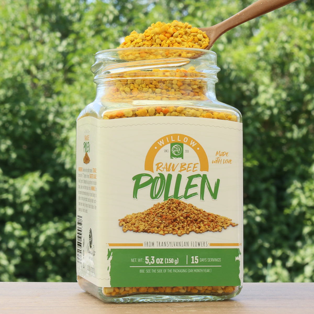 Mannavita raw Willow bee pollen • 150g